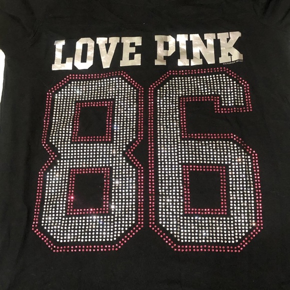 Victoria Secret Pink Rhinestone Shirt - Picture 4 of 4